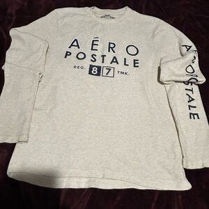 Aeropostale Beige Waffle Knit Top